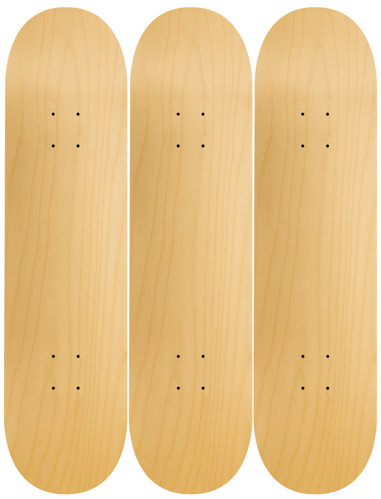 Make Your Own Custom Skateboard Triptych – Upload a Photo or Design