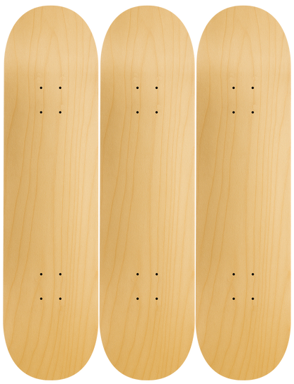 Make Your Own Custom Skateboard Triptych – Upload a Photo or Design